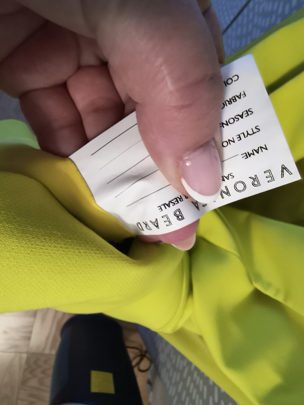 Veronica Beard Miller Jacket In Chartreuse No Size Tag SAMPLE Sz 6 - Picture 11 of 11
